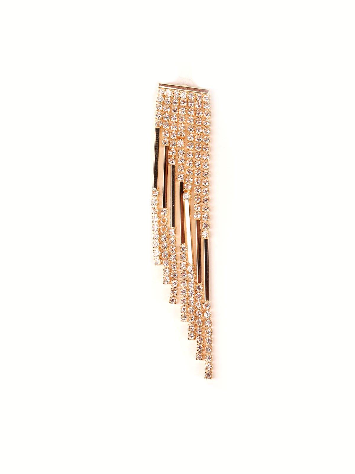Women's Jazzy Gold Crystal Drop Earring