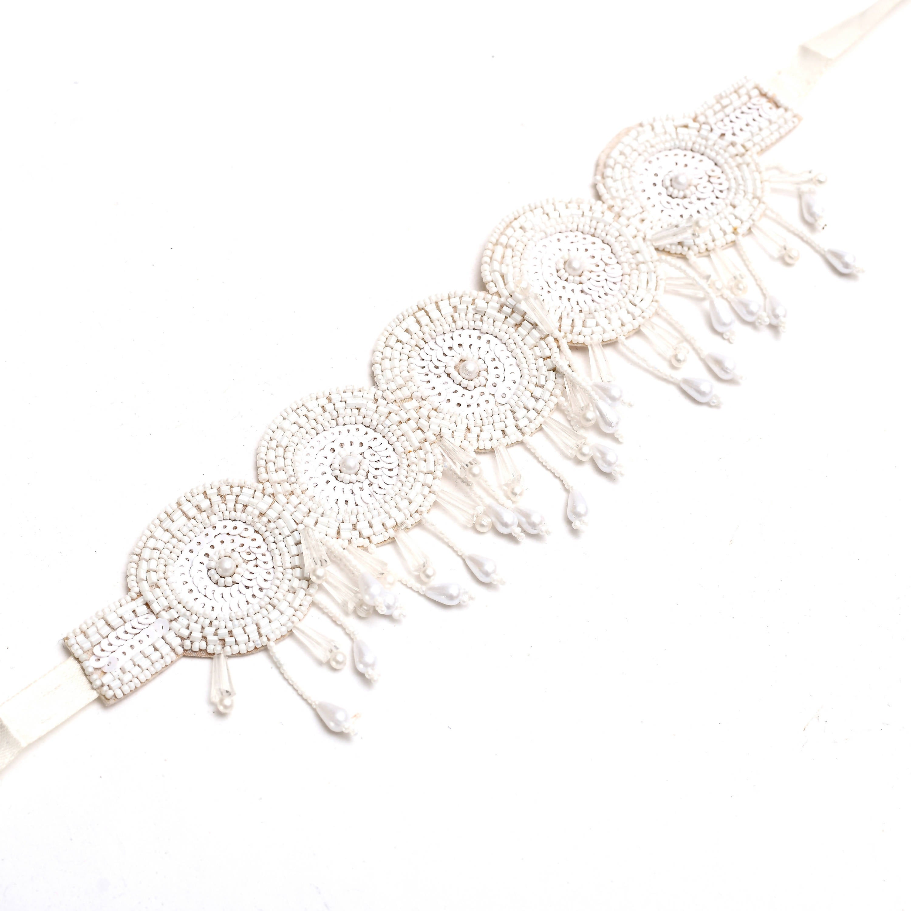 Johar Kamal Handicraft Pearls Necklace with Ear