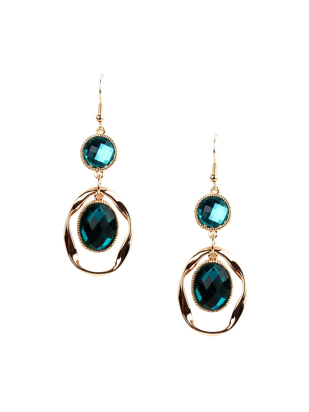 Women's Kito Emerald Green Dangling Earring