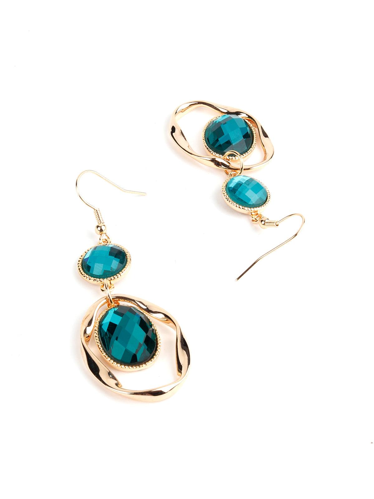 Women's Kito Emerald Green Dangling Earring