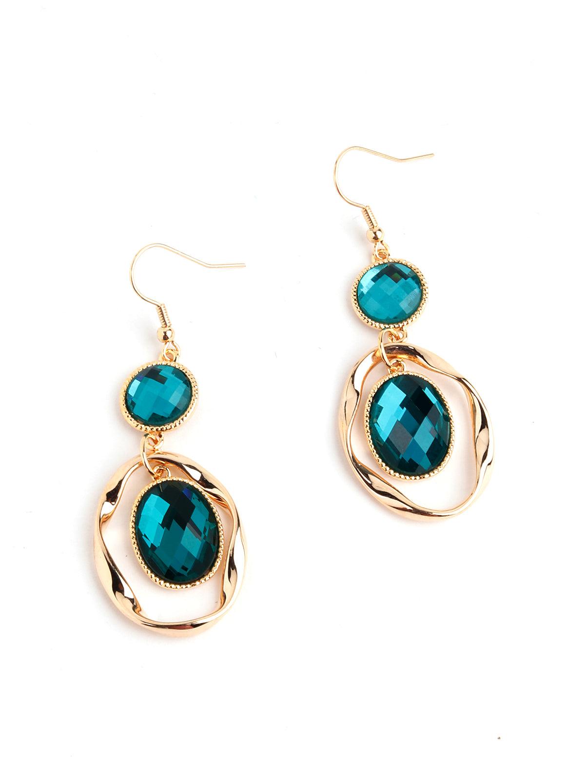 Women's Kito Emerald Green Dangling Earring