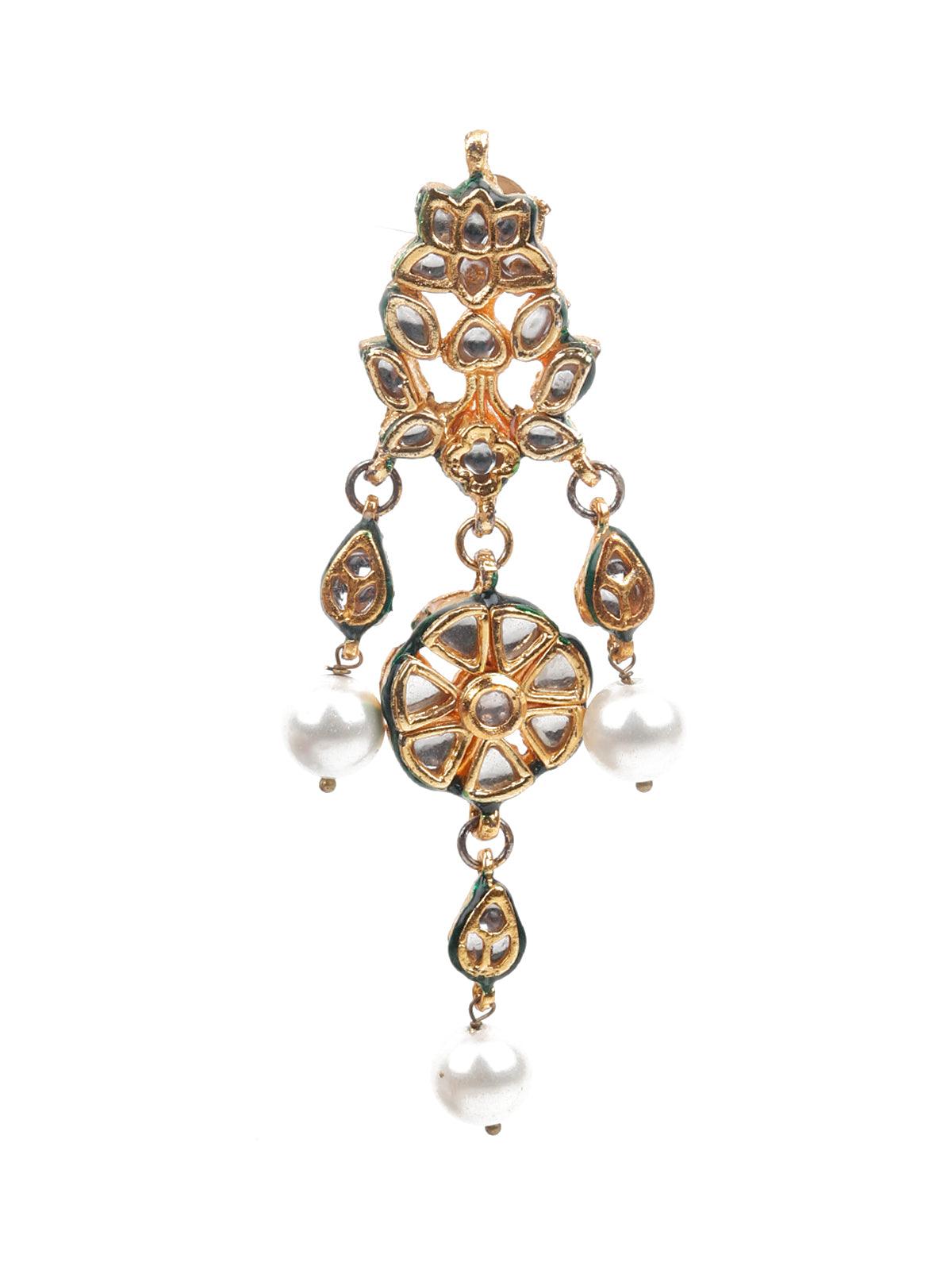 Women's Kundan Studded Dangle Earring