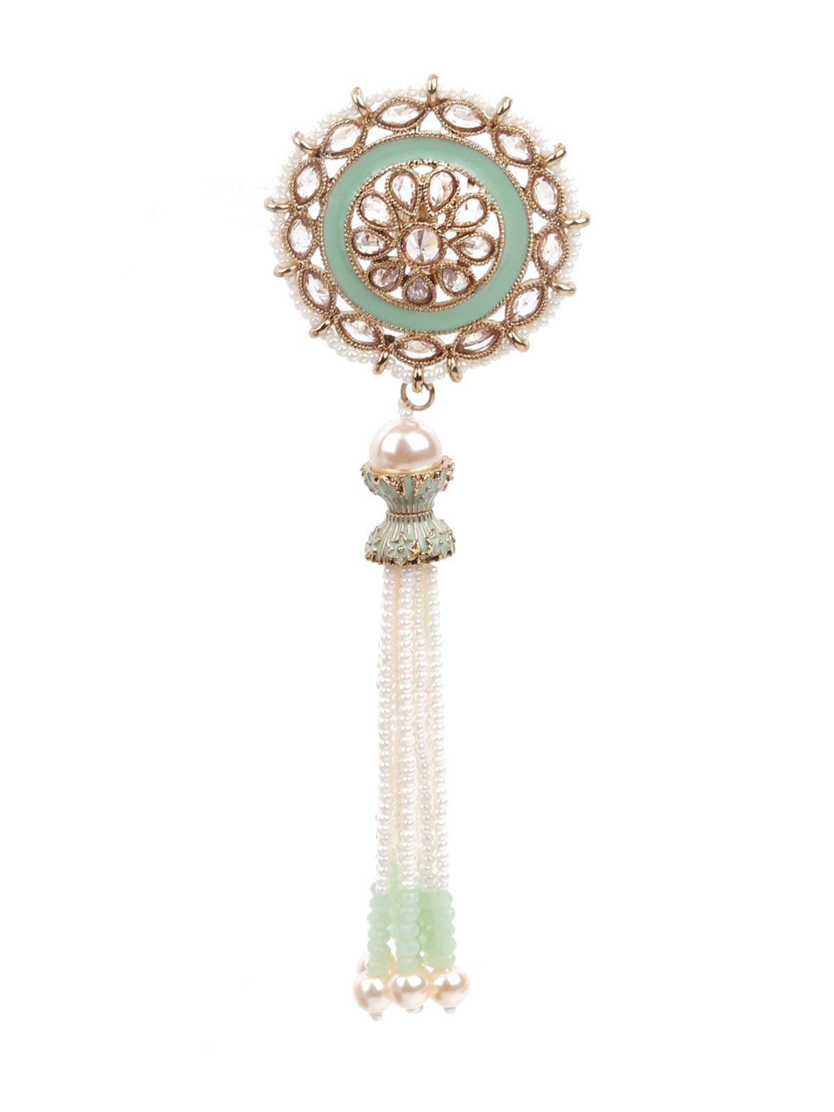Women's Kundan Studded Meenakeri Earring