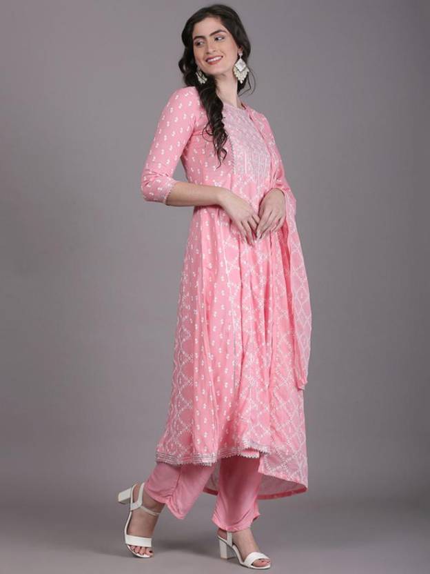 Women's Kurta, Pant And Dupatta Set Cotton Rayon - Taantav