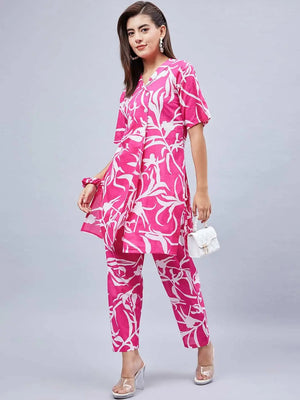 winered-woman-pink-printed-blazer-style-co-ord-set