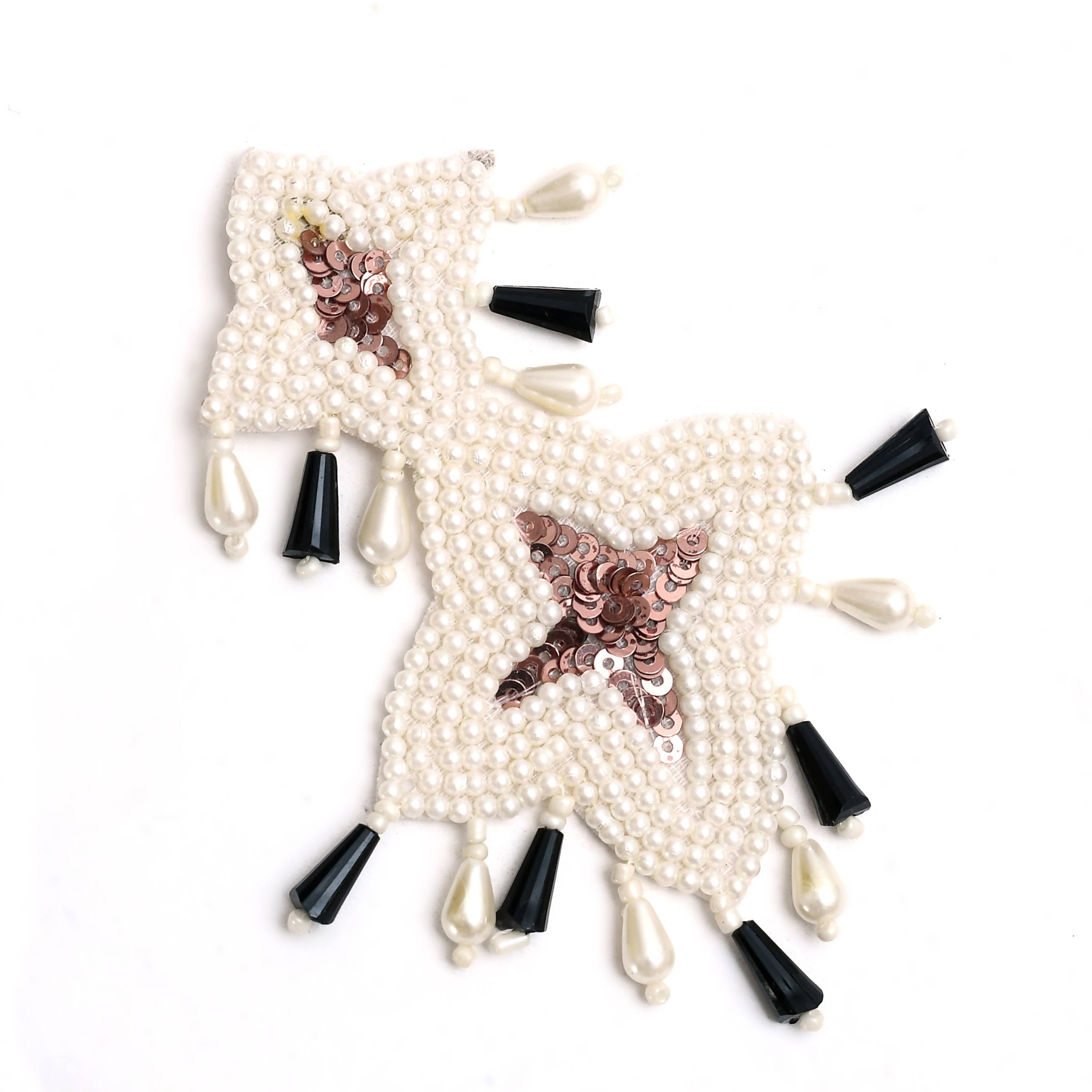 Johar Kamal Handicraft Pearls Necklace with Ear