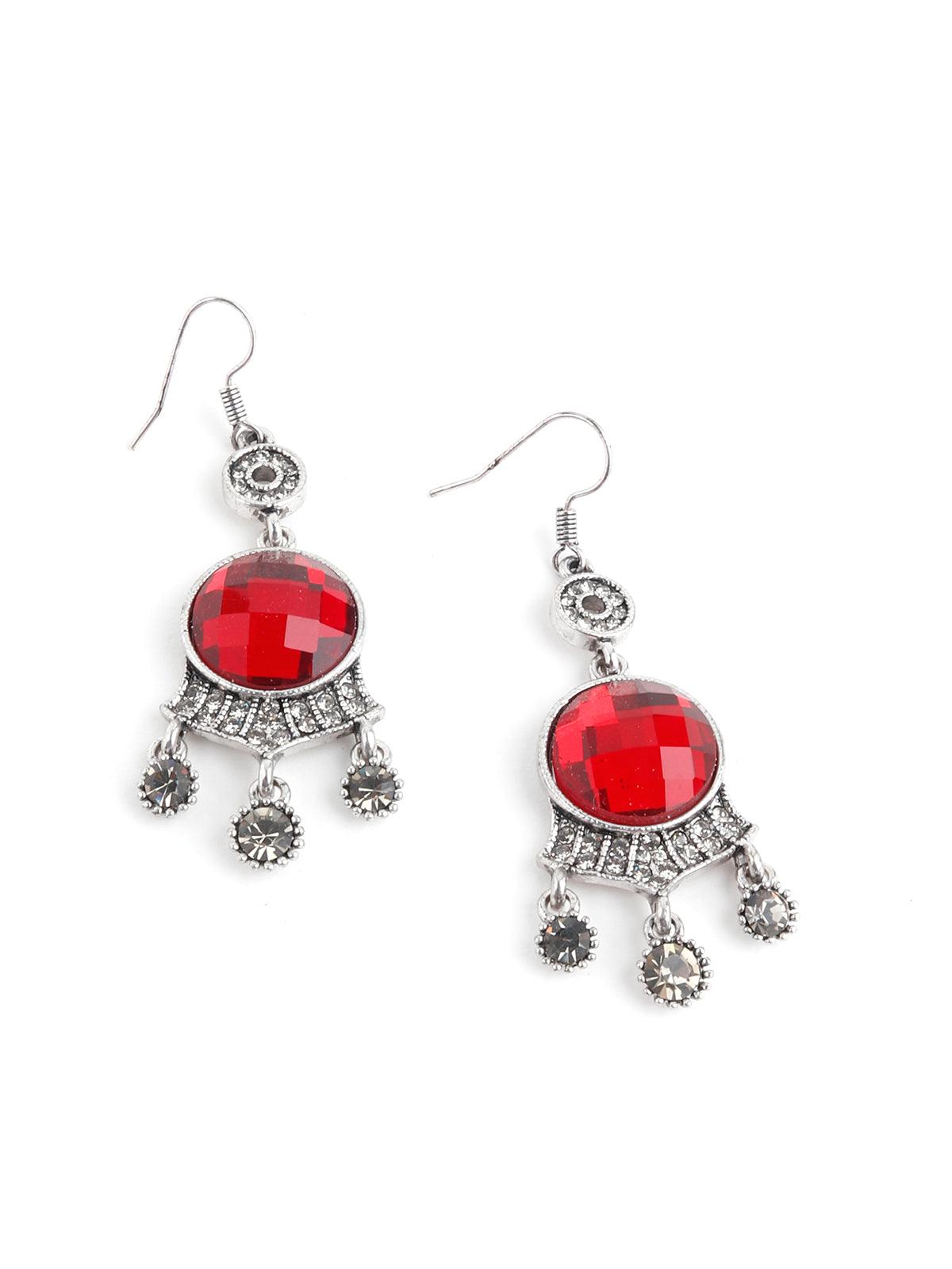 Women's Marabel Ruby Red Crystal Earring