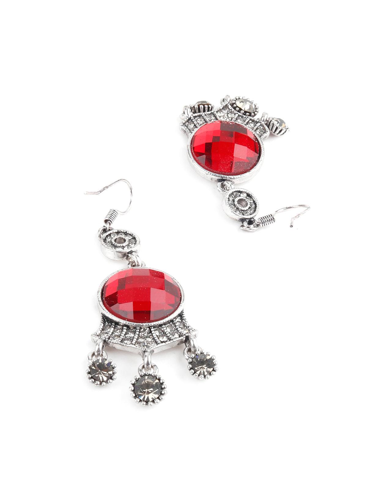 Women's Marabel Ruby Red Crystal Earring