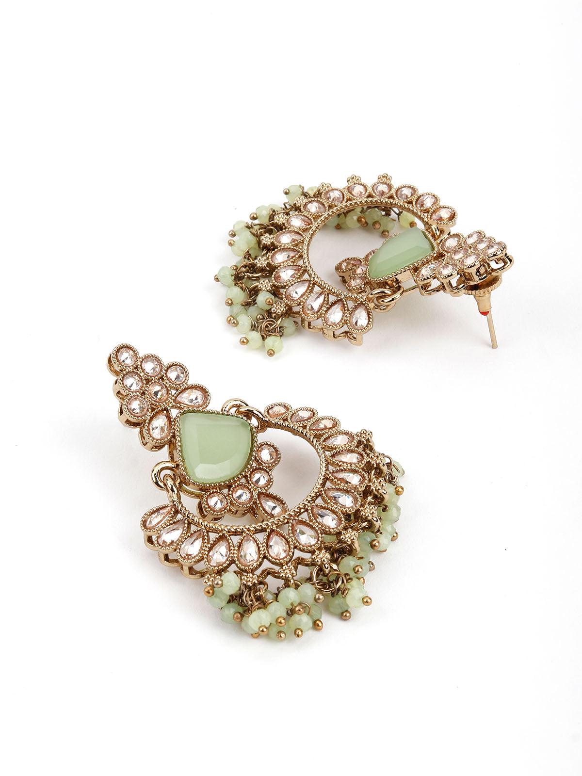 Women's Mint Green Stylish Earrin