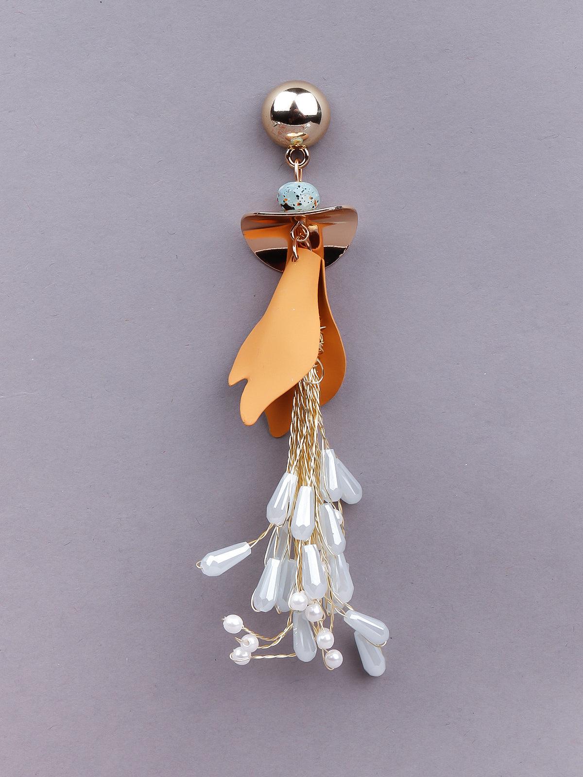 Women's Mordern Art Inspo Drop Earrings-Orang