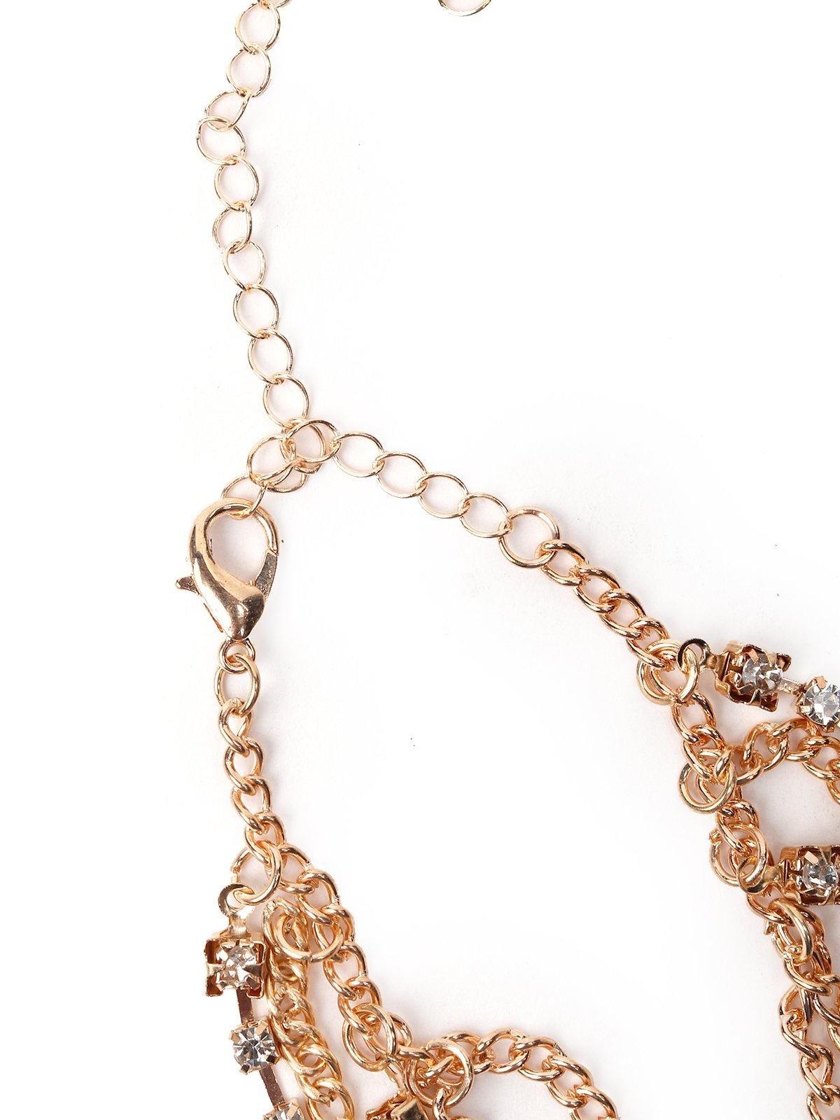 Women's Multi-Layered Chain Embedded Hathphool-Gol