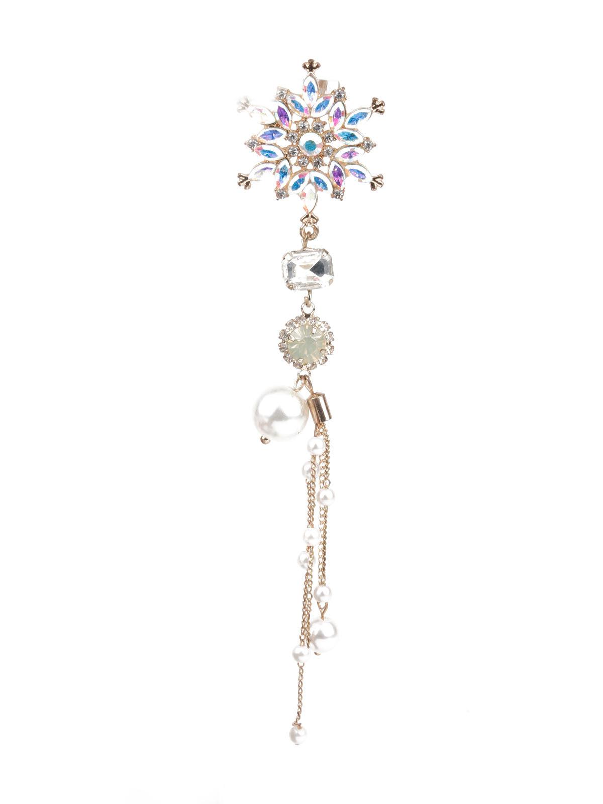 Women's Multicolor Floral Dangler Earrin