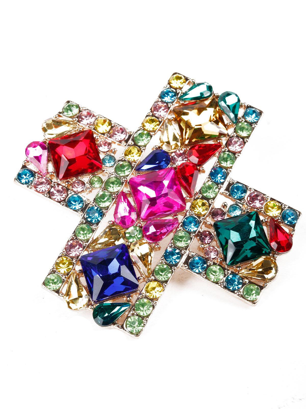 Women's Multicoloured Gemstone Embellished Earring