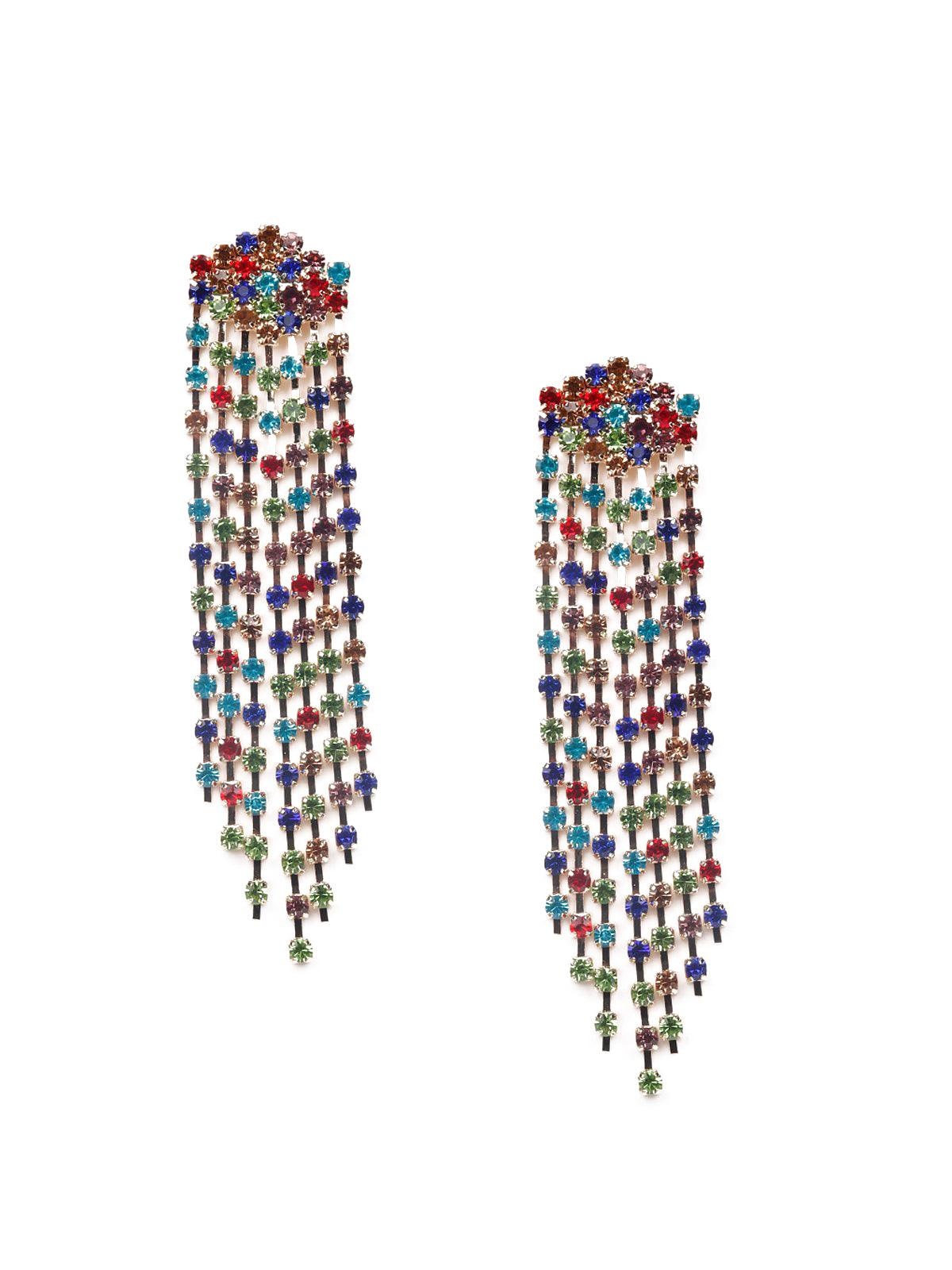 Women's Multicoloured Long Tassel Earring