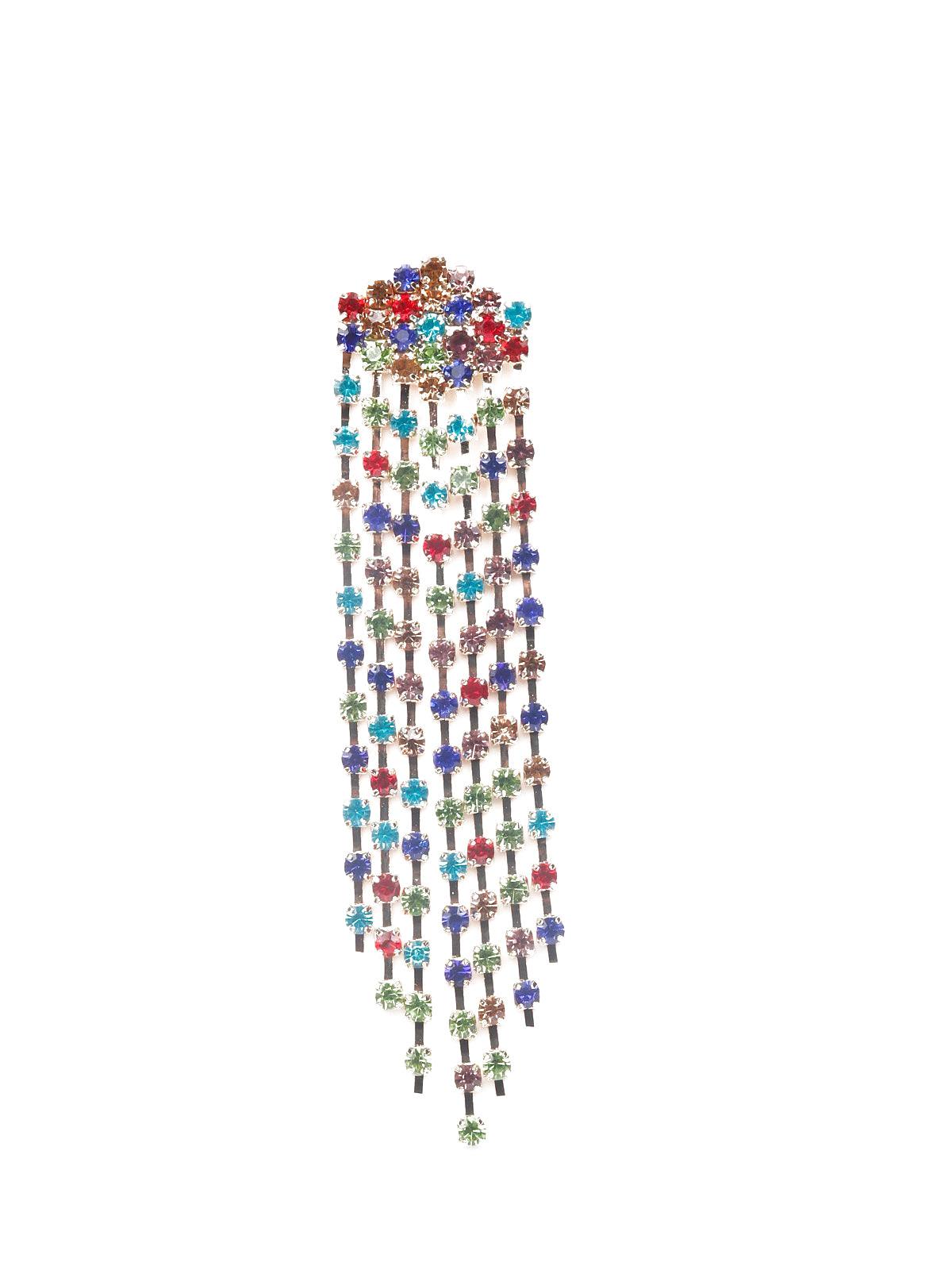 Women's Multicoloured Long Tassel Earring