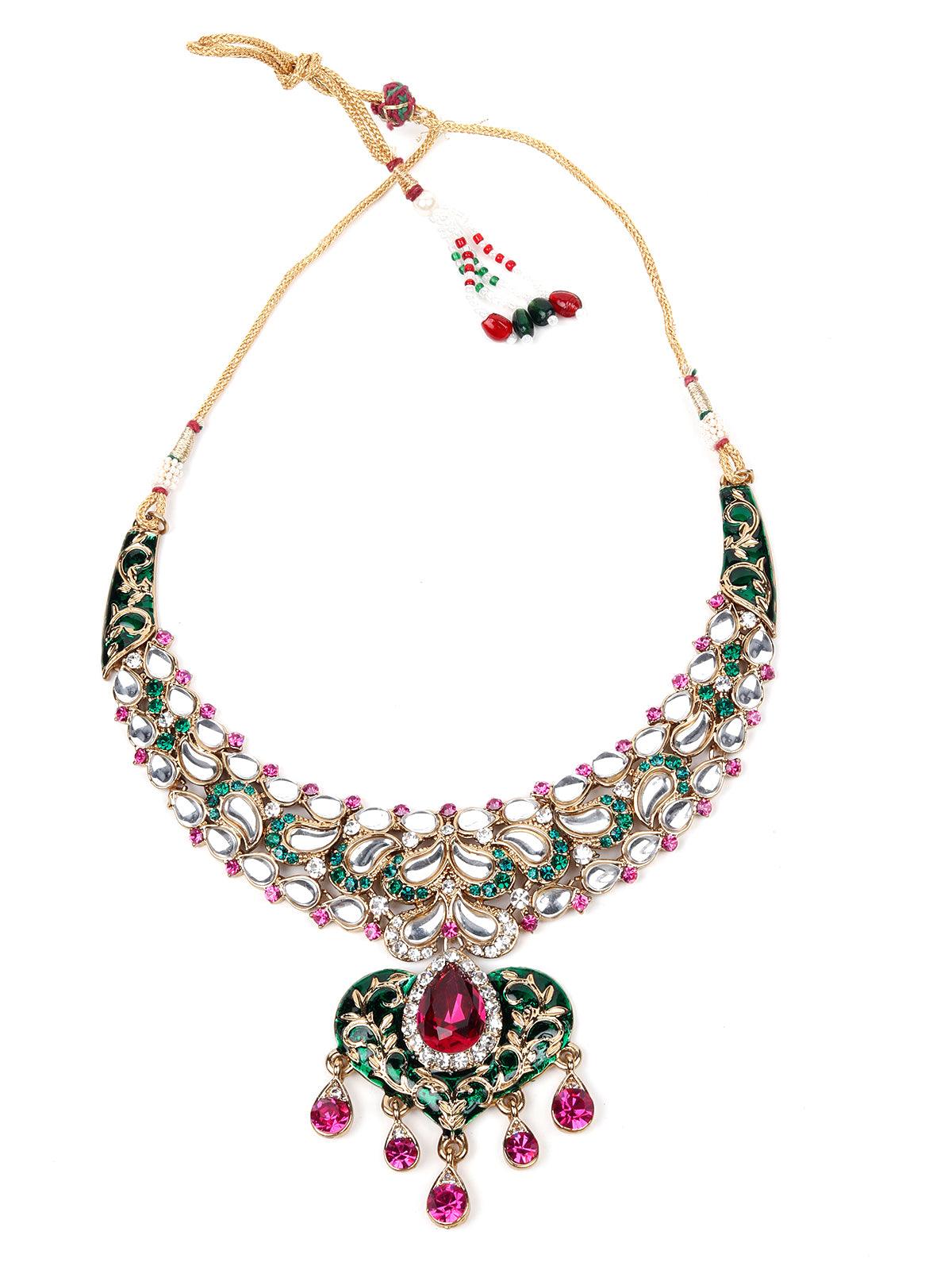 Women's Multicoloured Stones And Kundan Se