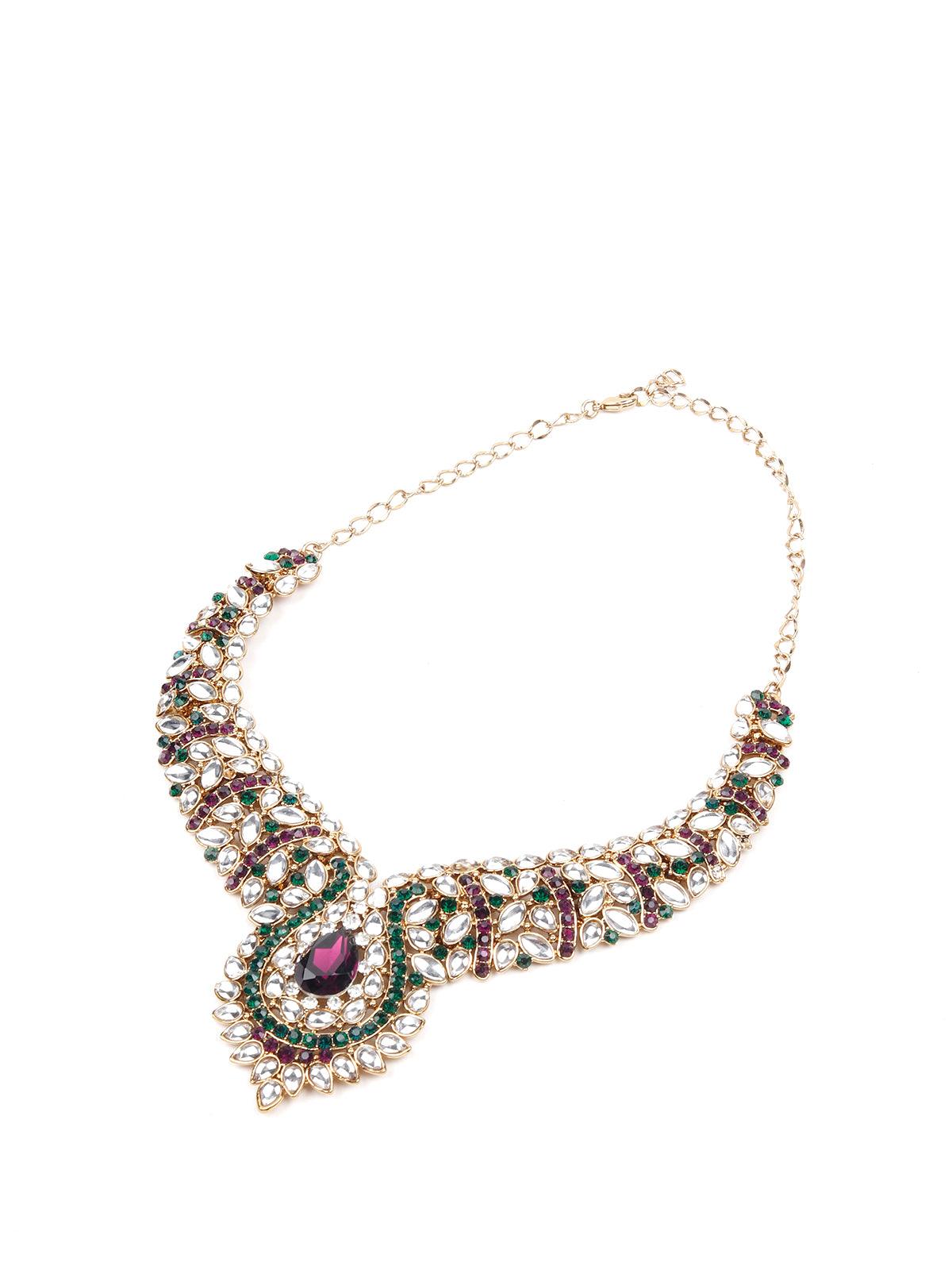 Women's Multicoloured Stones And Kundan Se