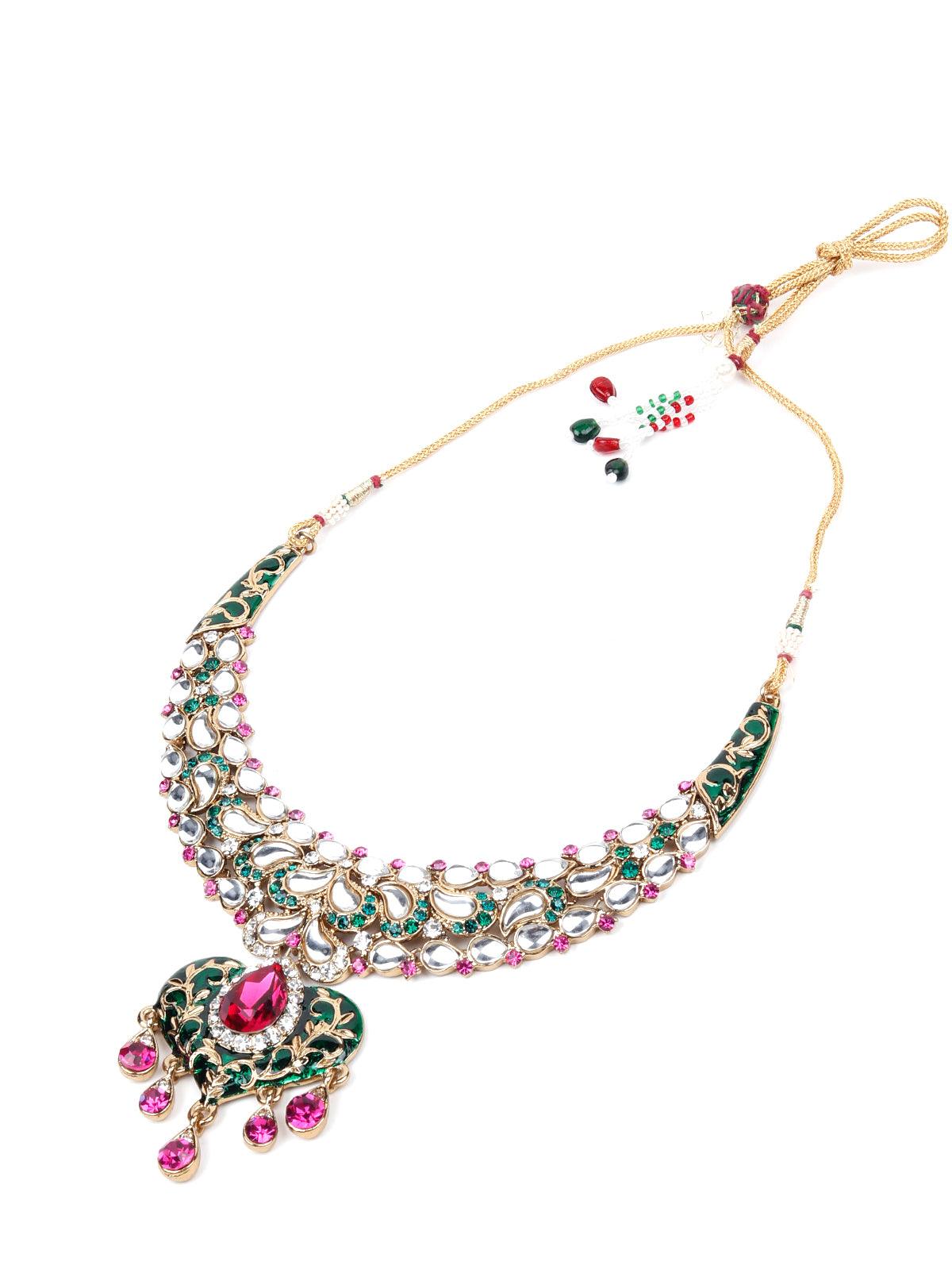 Women's Multicoloured Stones And Kundan Se