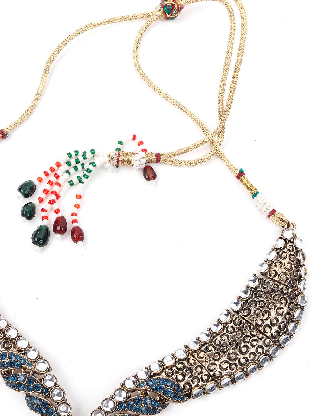 Women's Multicoloured Stones And Kundan Se