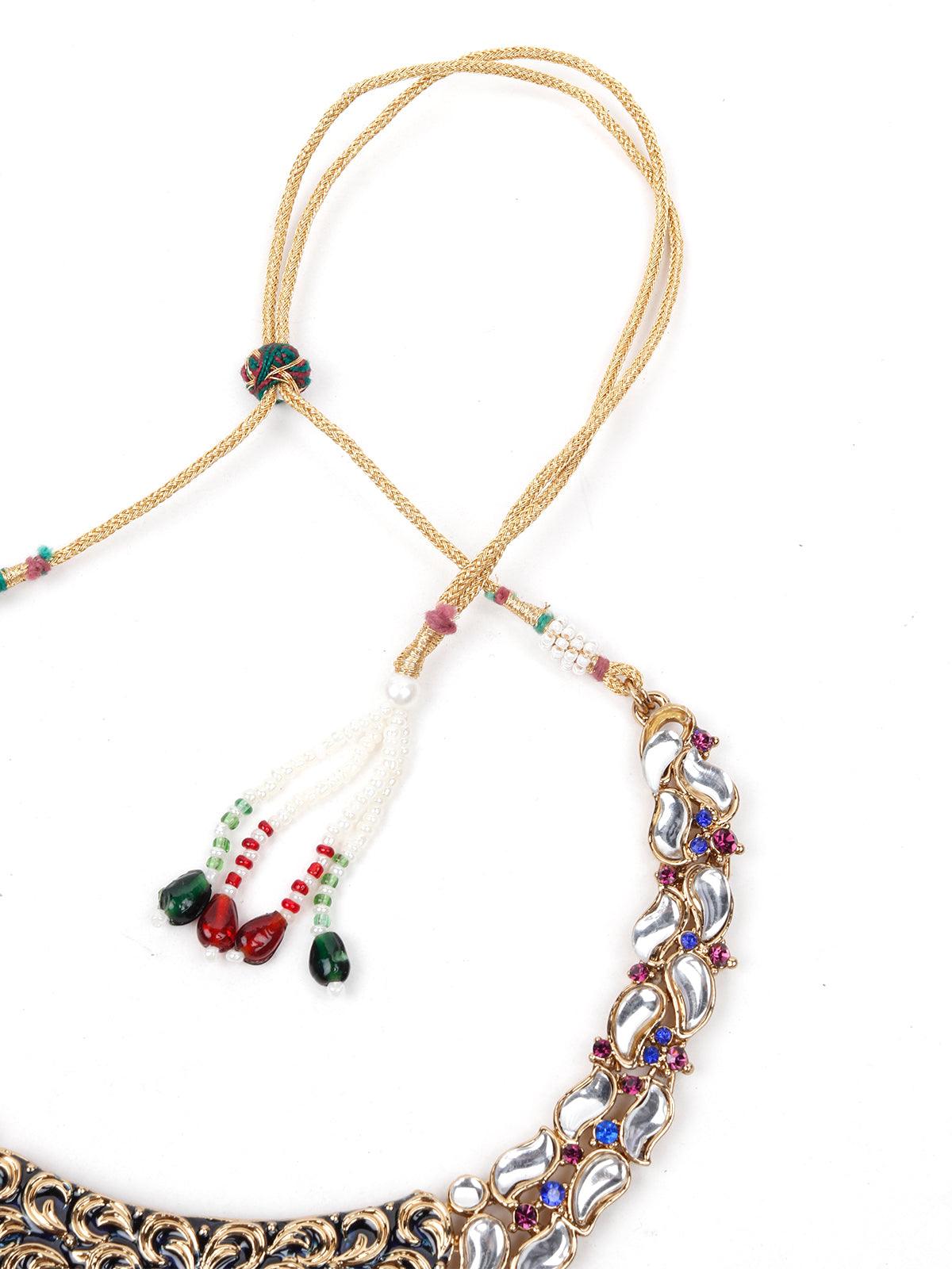 Women's Multicoloured Stones And Kundan Se