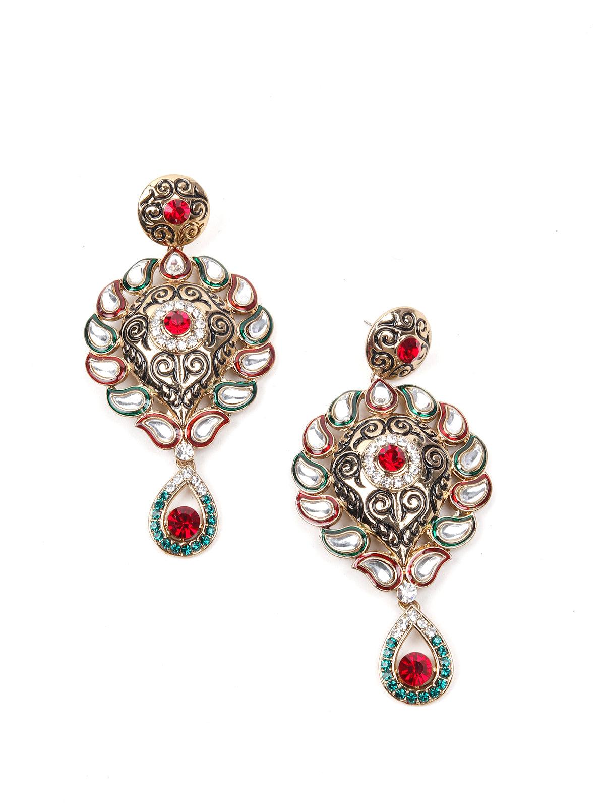 Women's Multicoloured Stones And Kundan Se