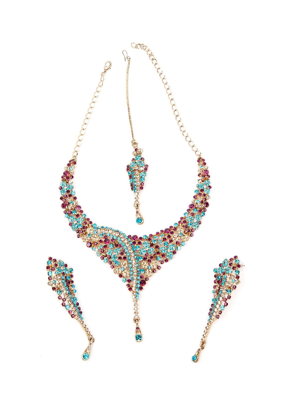 Women's Multicoloured Stones Se