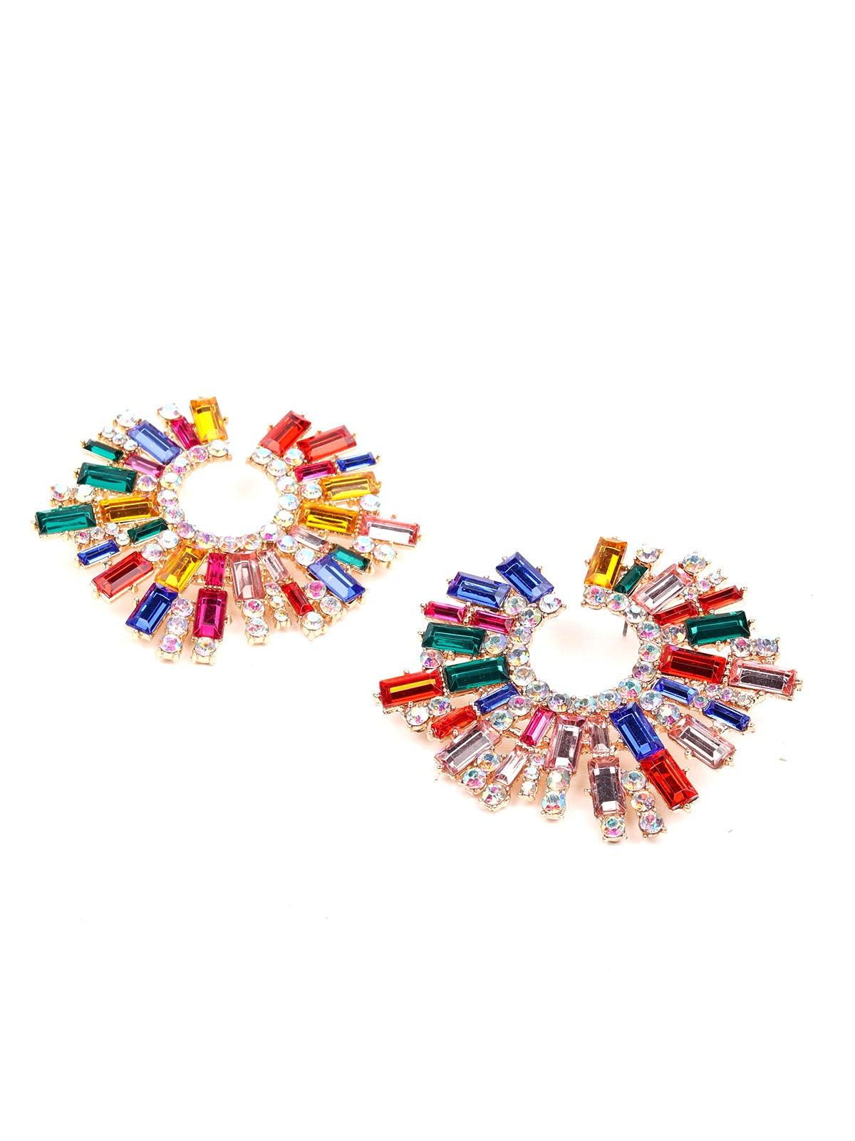 Women's Multicoloured Sunshine Statement Earring