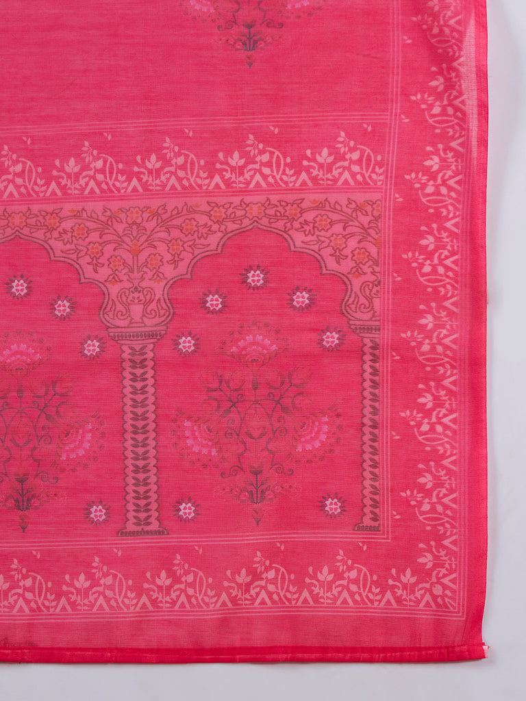 Women's Rani Roman Viscose Embroidery Work Kurta Set