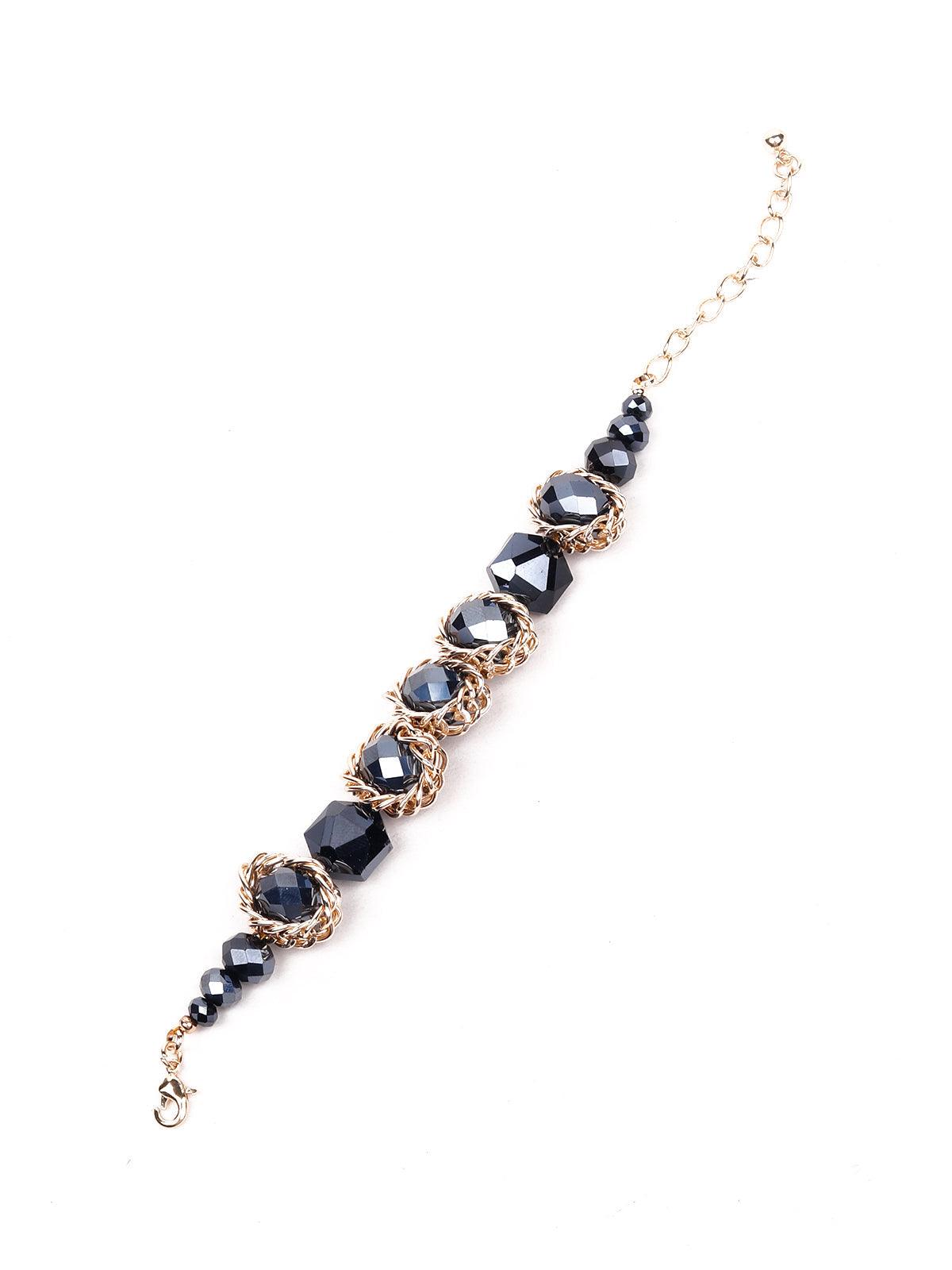 Women's Navy Blue Minimalistic Statement Bracele