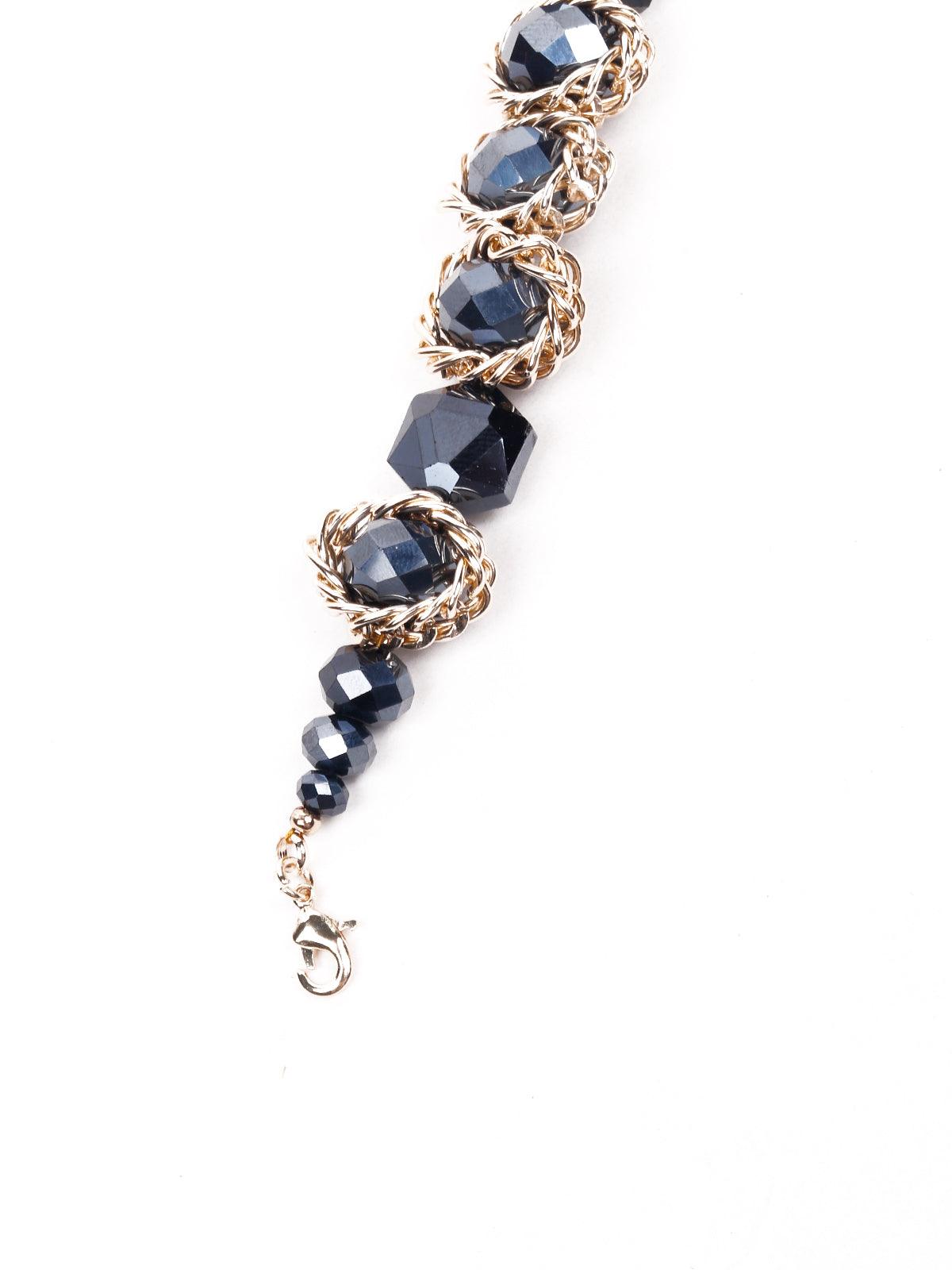 Women's Navy Blue Minimalistic Statement Bracele