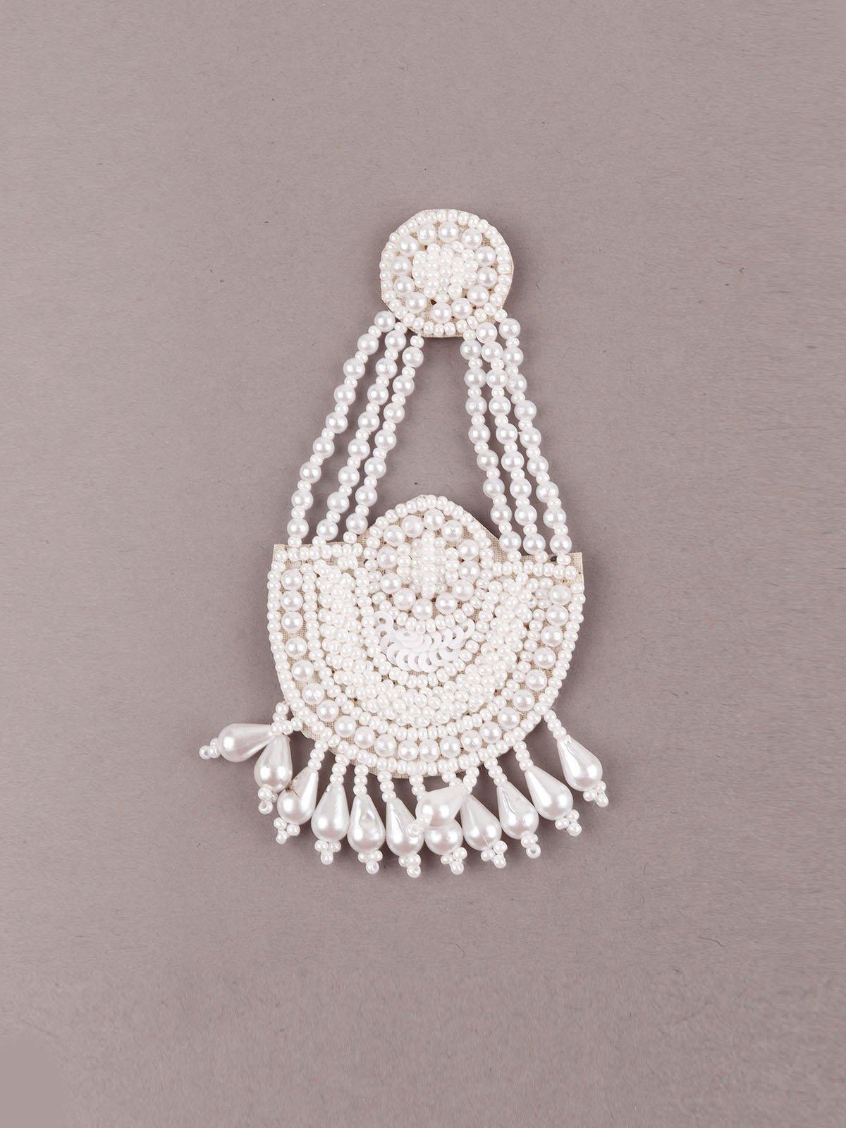 Women's Necklace Shape Pearl Earrin