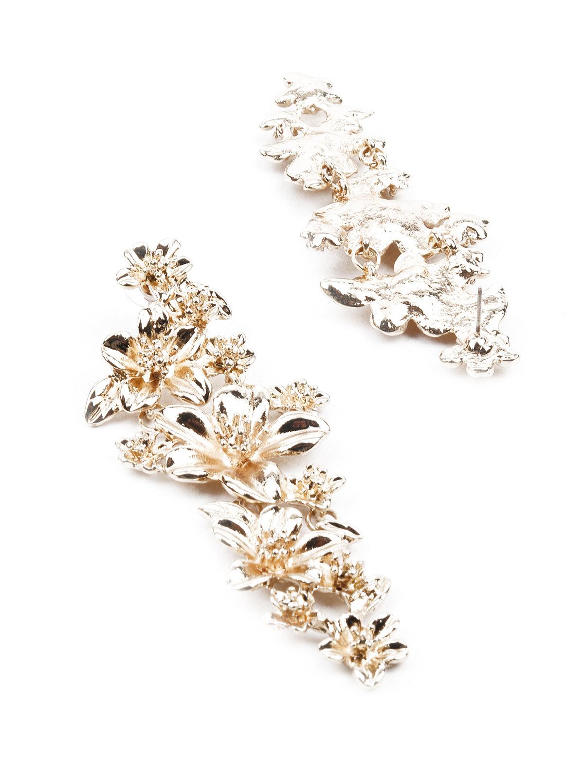 Women's Ornate Gold Dangler Earring
