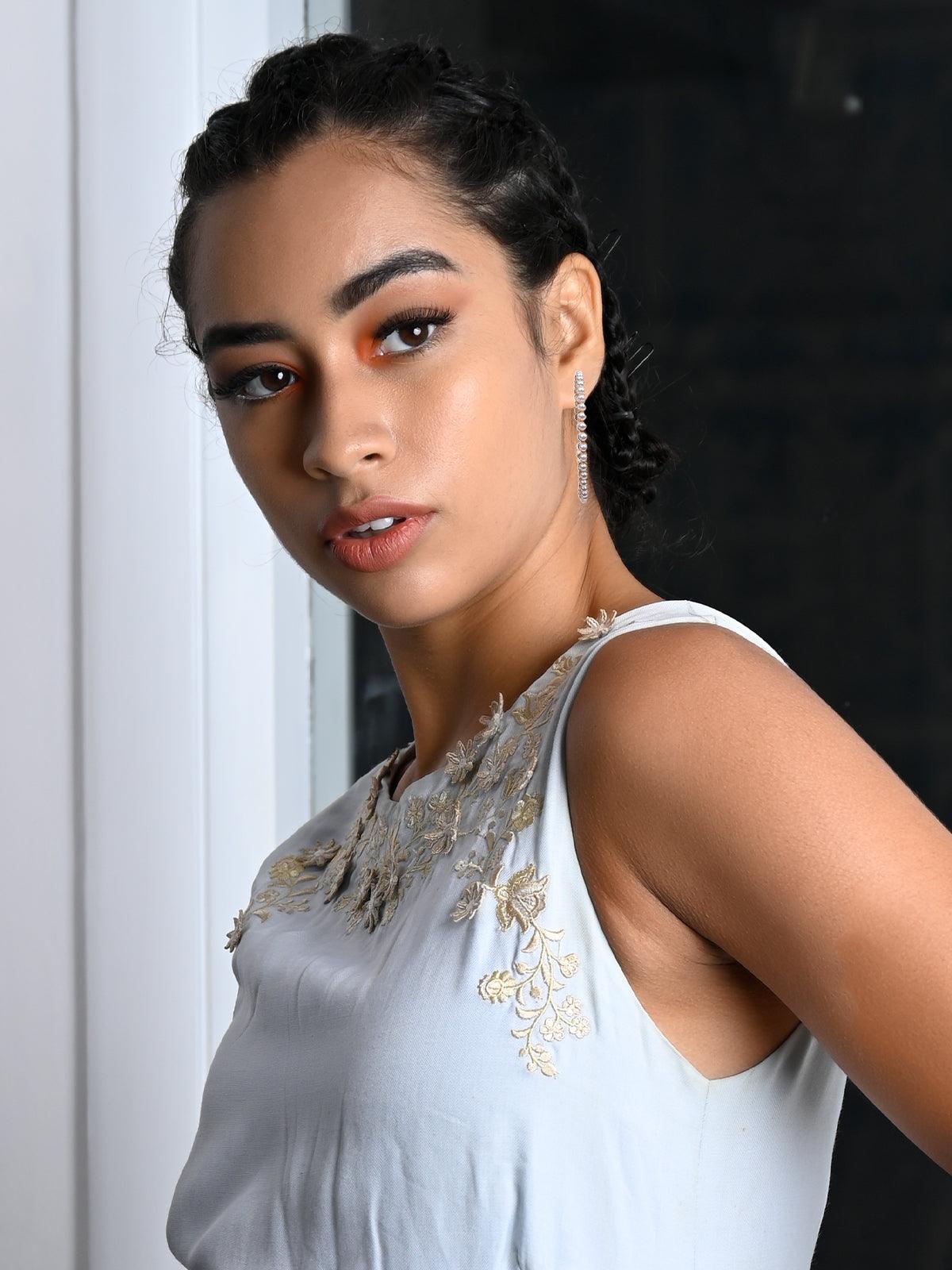 Women's Pearl Studded Hoop Earrings