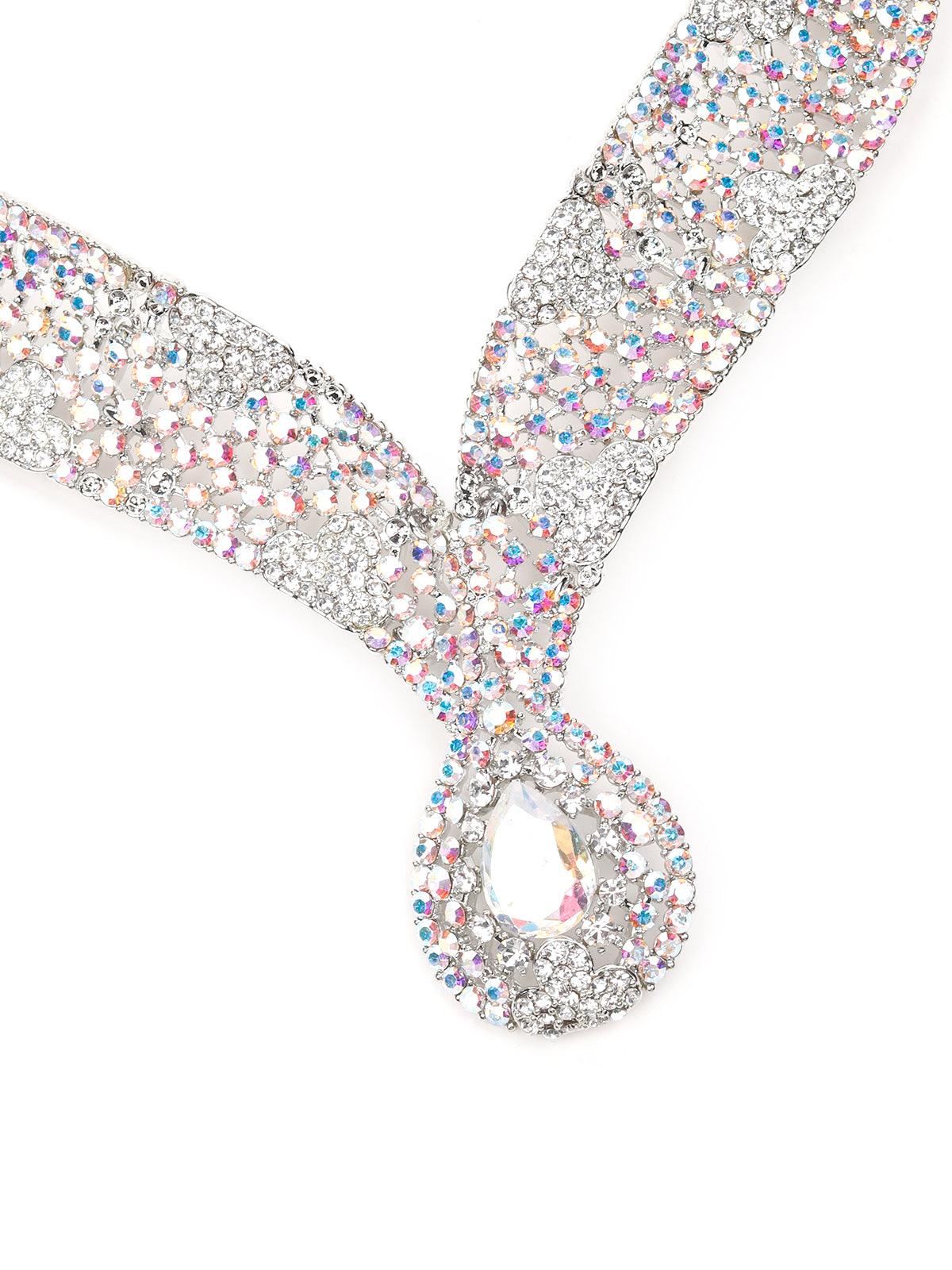Women's Reflective Stones Necklace Se