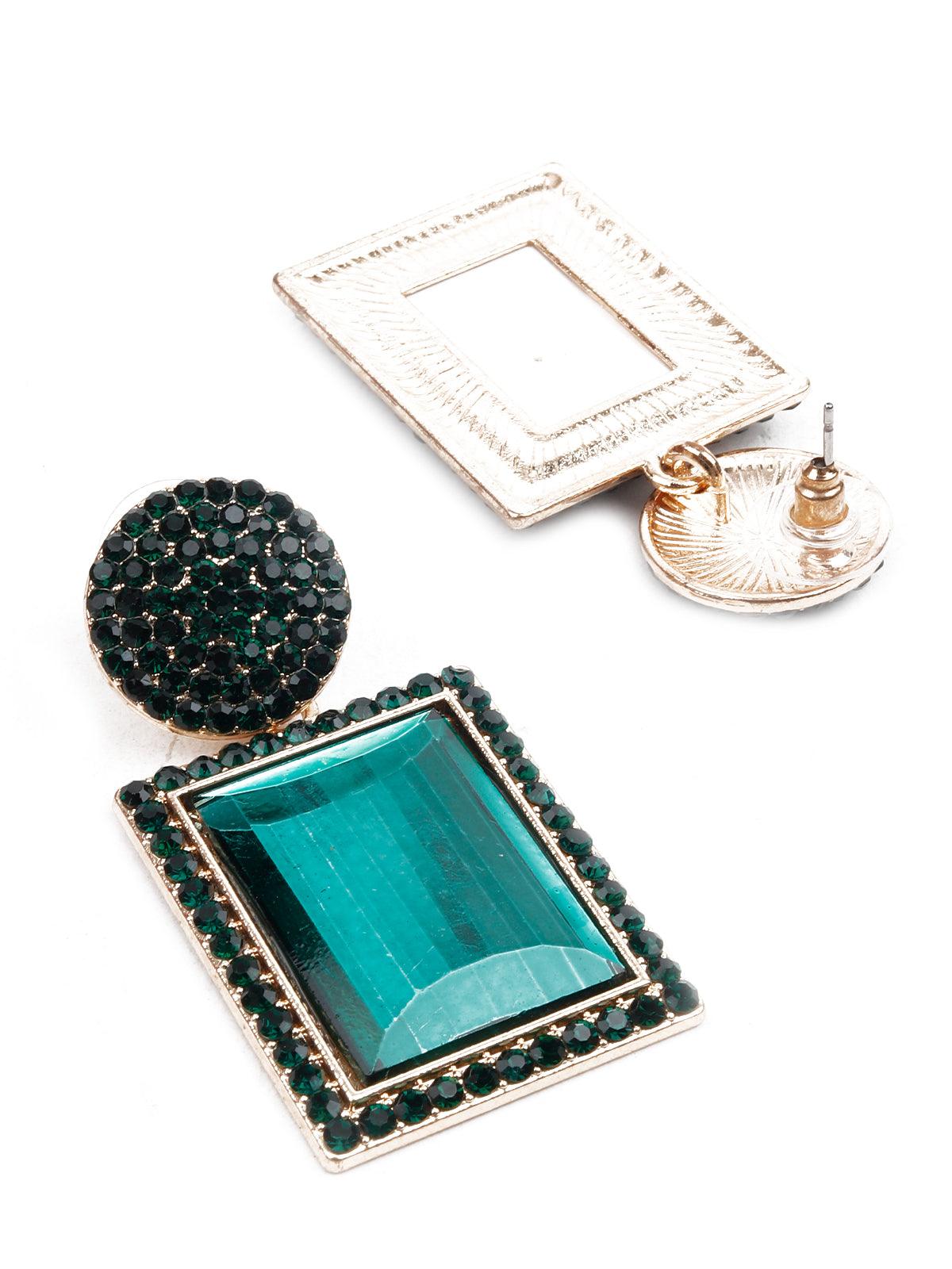 Women's Retro Green Stone Earring
