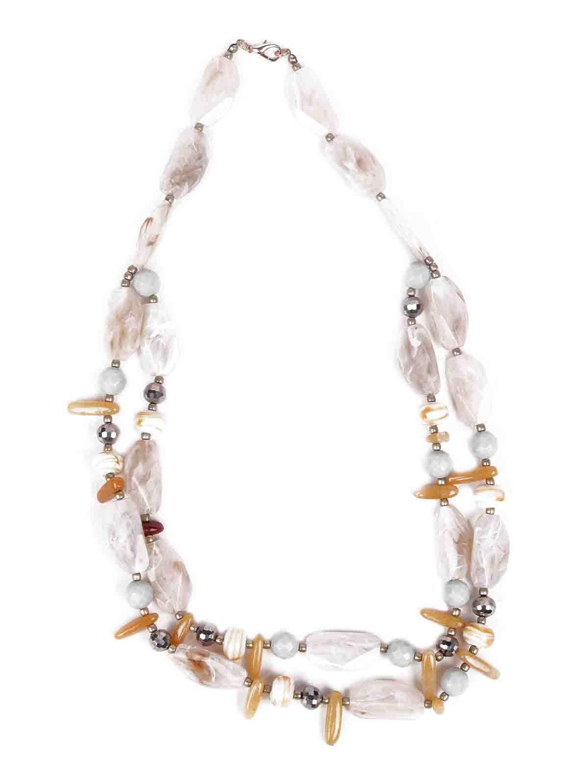 Women's Rose Quartz Double Layered Necklac