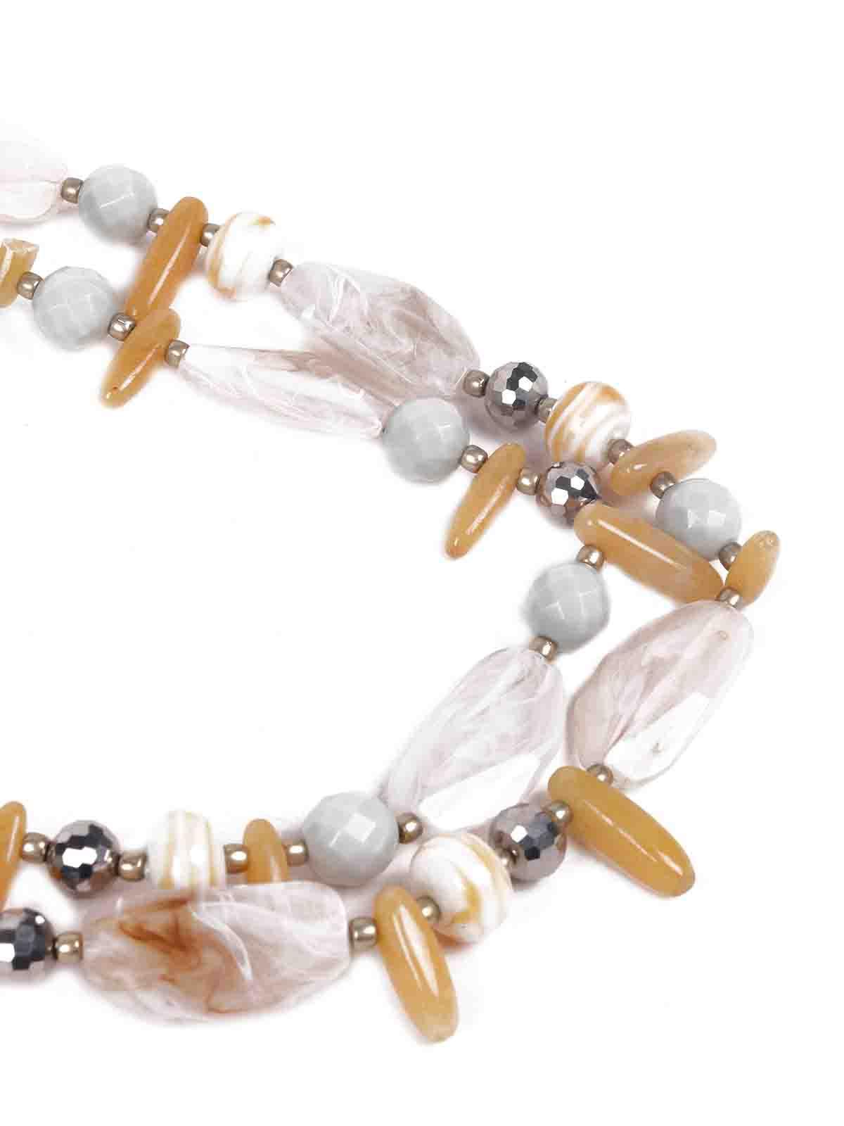Women's Rose Quartz Double Layered Necklac