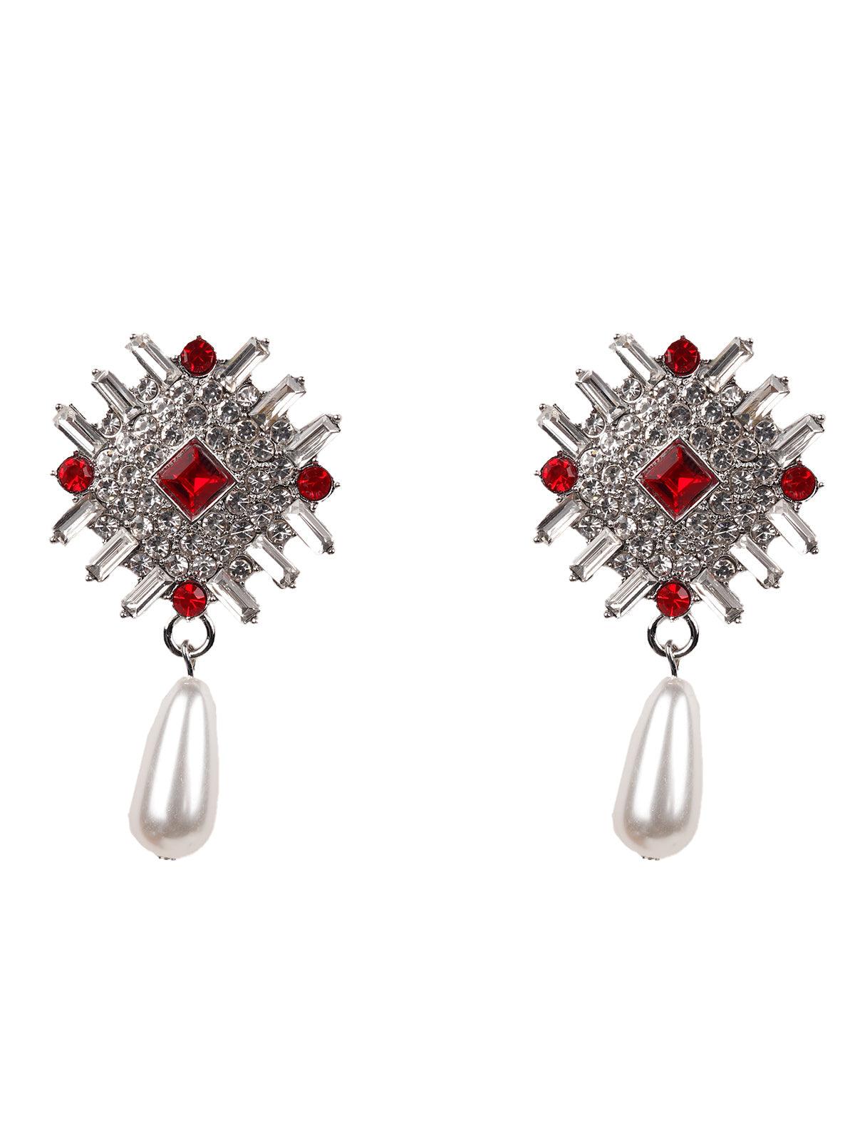 Women's Ruby Statement Earrings