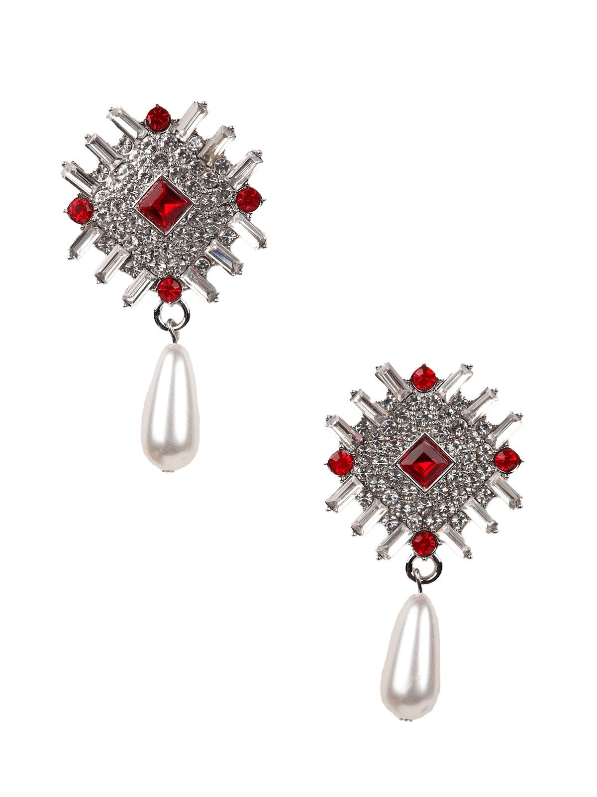 Women's Ruby Statement Earrings