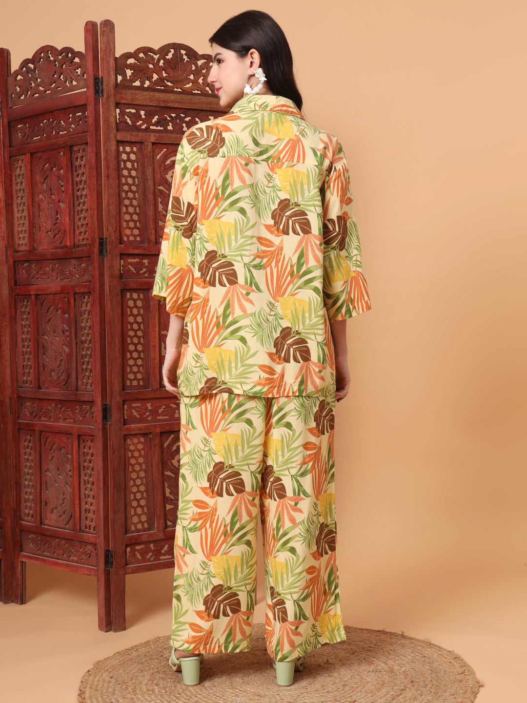 Women's Viscose Rayon Co-Ord Set Sl-16Wcoy-25