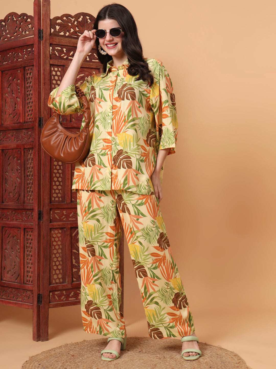 Women's Viscose Rayon Co-Ord Set Sl-16Wcoy-25