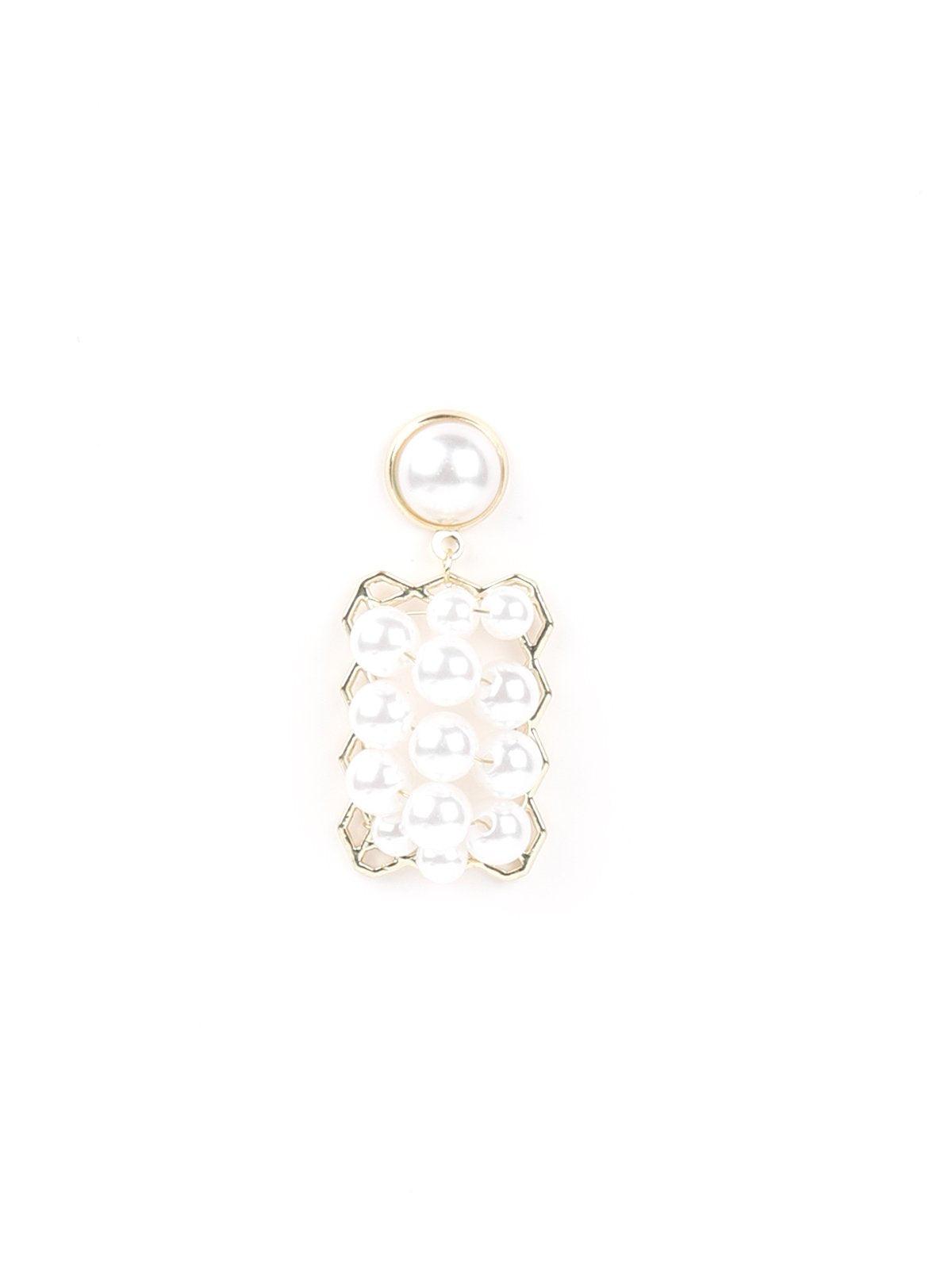 Women's Serene White Pearl Drop Earring