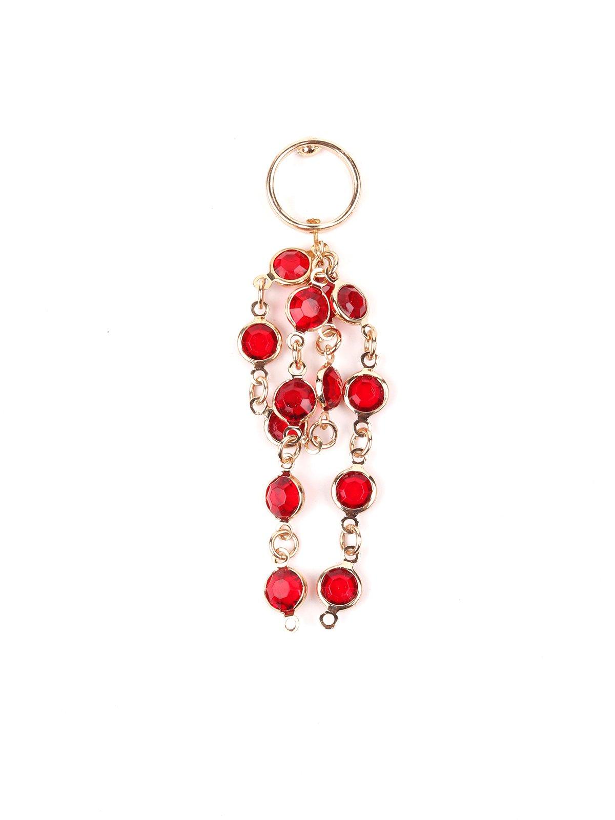 Women's Spill Down Red Crystal Earring