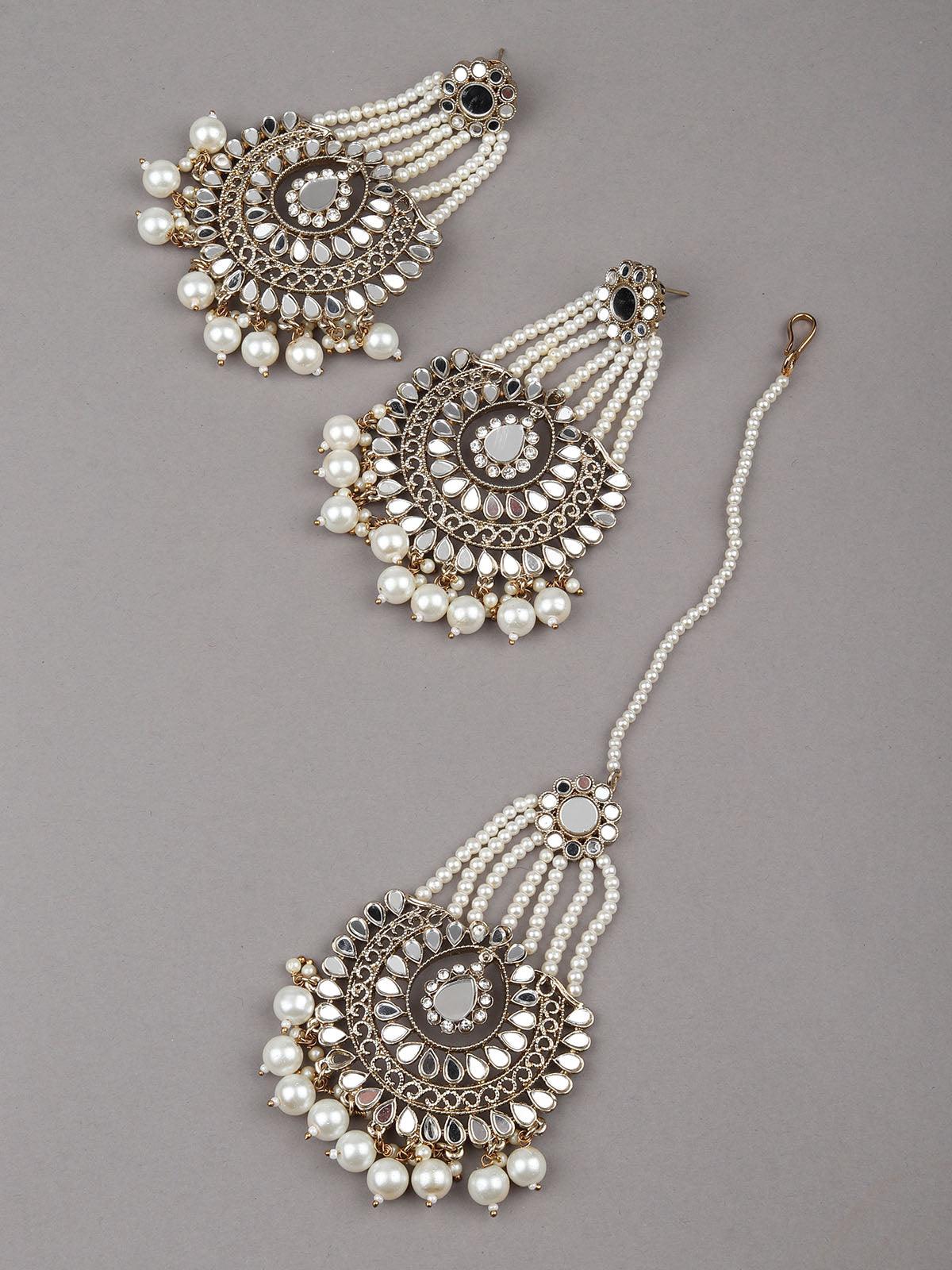 Women's Statement Pearl Earring Set For Wome