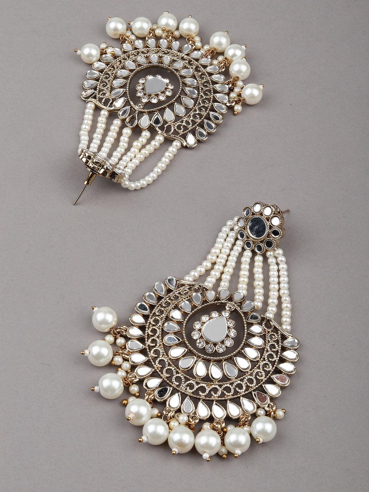 Women's Statement Pearl Earring Set For Wome