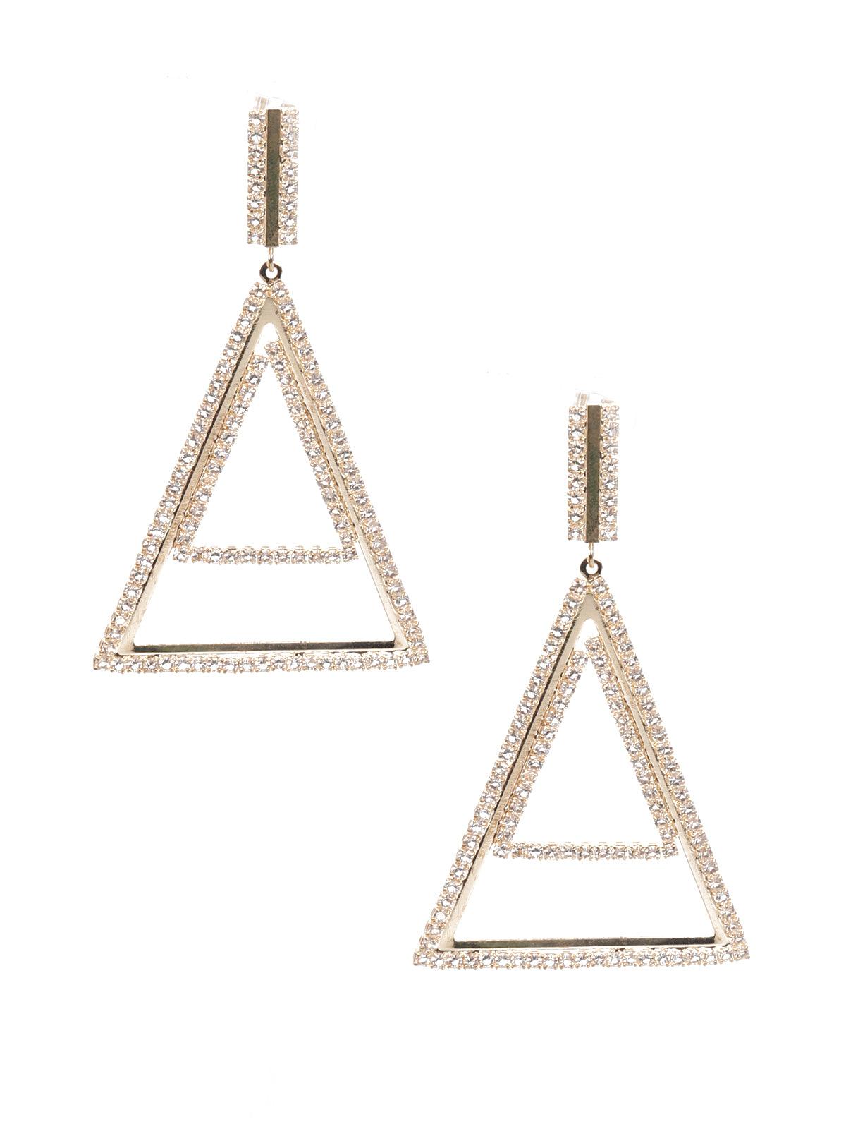 Women's Stone Studded Dangle Earring