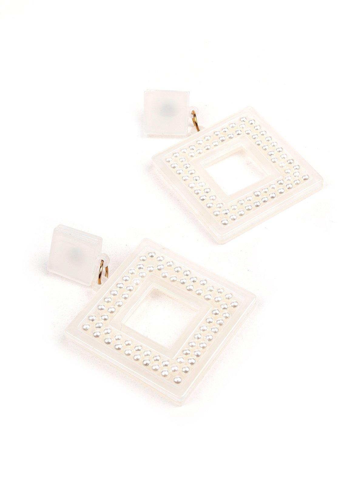 Women's Studded Square Earring