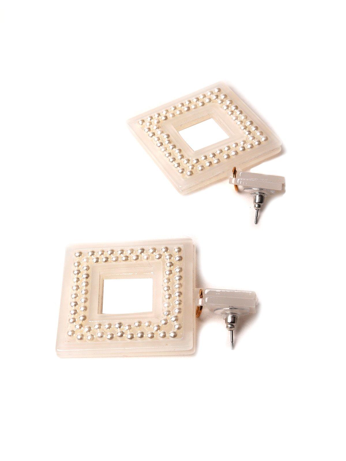 Women's Studded Square Earring