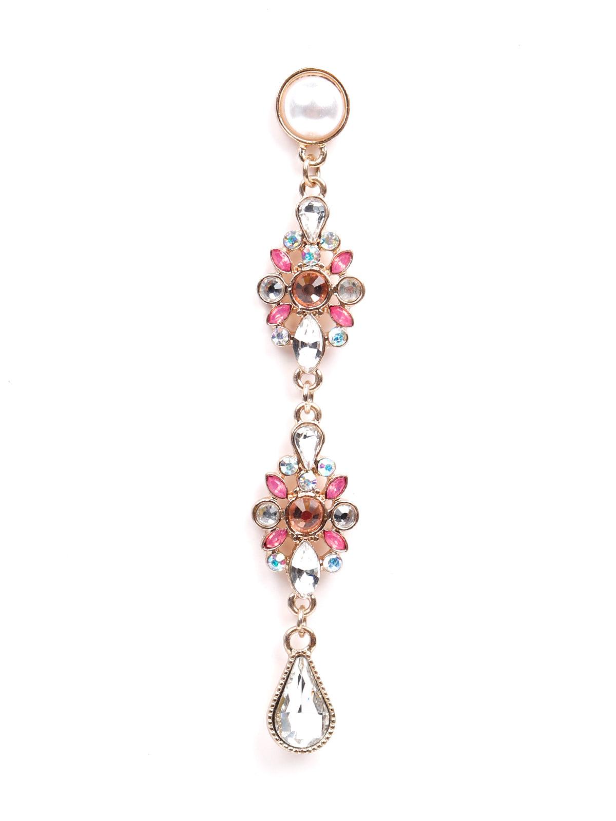 Women's Stunning Crystal Drop Pink Earring
