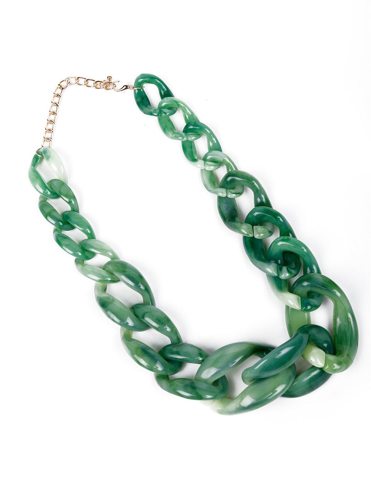 Women's Stunning Mint Green Chunky Interlinked Chai